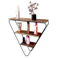 EcoNucleaX Rustic Triangle Wall Shelf