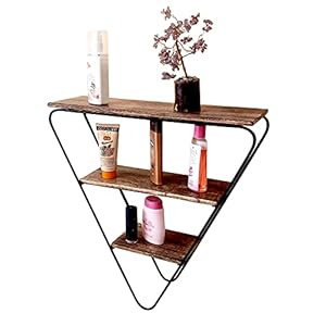 EcoNucleaX Rustic Triangle Wall Shelf