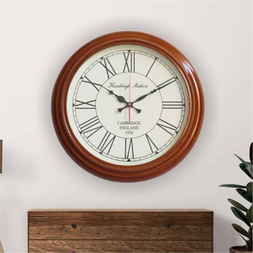 EcoNucleaX Wooden Wall Clock 16"