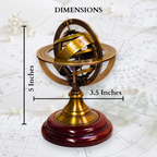 Brass Armillary Sphere Astrology Globe