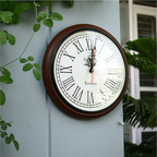 Hidden Camera Wooden Wall Clock