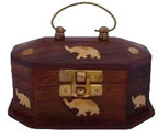 EcoNucleax Elegant Wooden Vanity Box – Handcrafted Design for Jewelry, Keepsakes - Versatile and Stylish Organizer for Home or Office – for Any Occasion, Durable and Timeless Dkz6137.