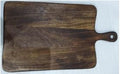 Wooden Chopping Board with Handle, Sheesham Wood, 38 x 25 cm, Kitchen Cutting Board, Brown