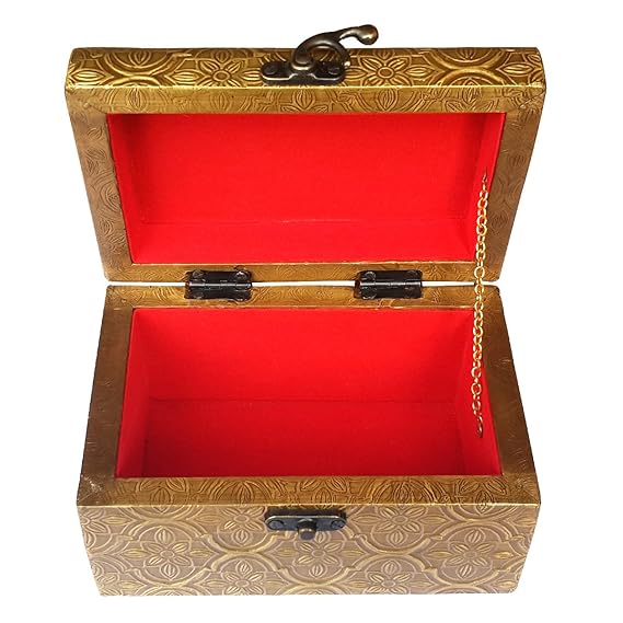EcoNucleax Elegant Wooden Storage Box – Handcrafted Design for Jewelry, Keepsakes - Versatile and Stylish Organizer for Home or Office – for Any Occasion, Durable and Timeless Dkz6282