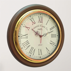 EcoNucleaX Colonial Wooden Wall Clock