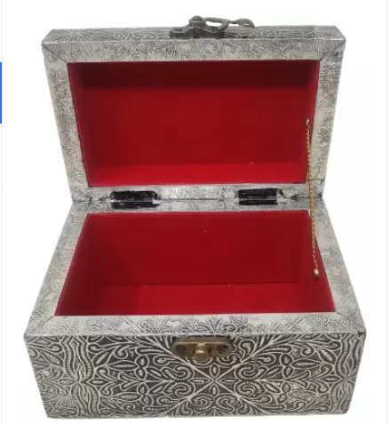 EcoNucleax Elegant Wooden Storage Box – Handcrafted Design for Jewelry, Keepsakes - Versatile and Stylish Organizer for Home or Office – for Any Occasion, Durable and Timeless Dkz6287