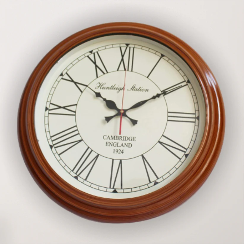 EcoNucleaX Wooden Wall Clock 16"