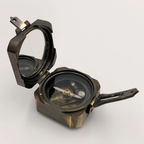 Brass Brunton Pocket Compass | Classic Navigation Tool, Durable Design for Adventurers and Collectors