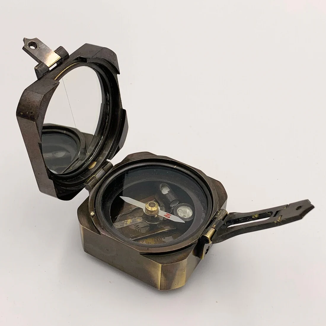 Brass Brunton Pocket Compass | Classic Navigation Tool, Durable Design for Adventurers and Collectors