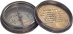 Vintage Boy Scouts Compass with 50 Year Calendar & Scouts Oath, 2 inch(5.08 cm), Brass and Glass
