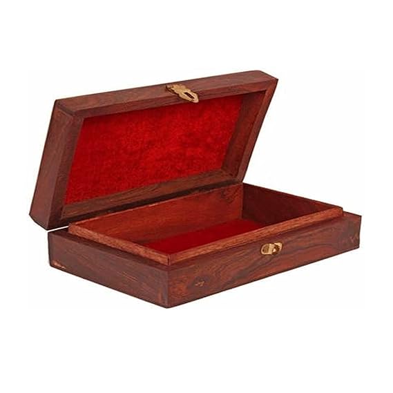 EcoNucleax Elegant Wooden Storage Box – Handcrafted Design for Jewelry, Keepsakes - Versatile and Stylish Organizer for Home or Office – for Any Occasion, Durable and Timeless Dkz701