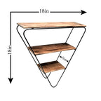 EcoNucleaX Rustic Triangle Wall Shelf