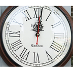 EcoNucleaX Das Santos Wooden Wall Clock - 12" | Elegant Round Wall Clock for Modern and Traditional Decor