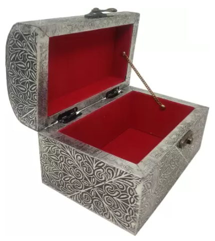 EcoNucleax Elegant Wooden Storage Box – Handcrafted Design for Jewelry, Keepsakes - Versatile and Stylish Organizer for Home or Office – for Any Occasion, Durable and Timeless Dkz6287