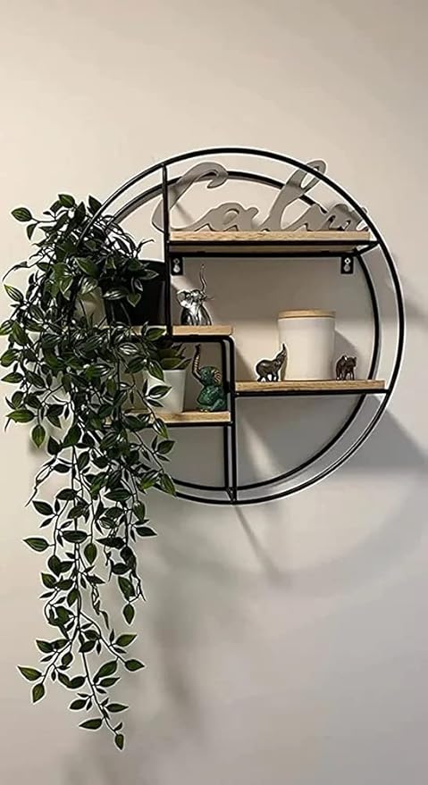 EcoNucleaX 4-Tier Round Wall Shelf