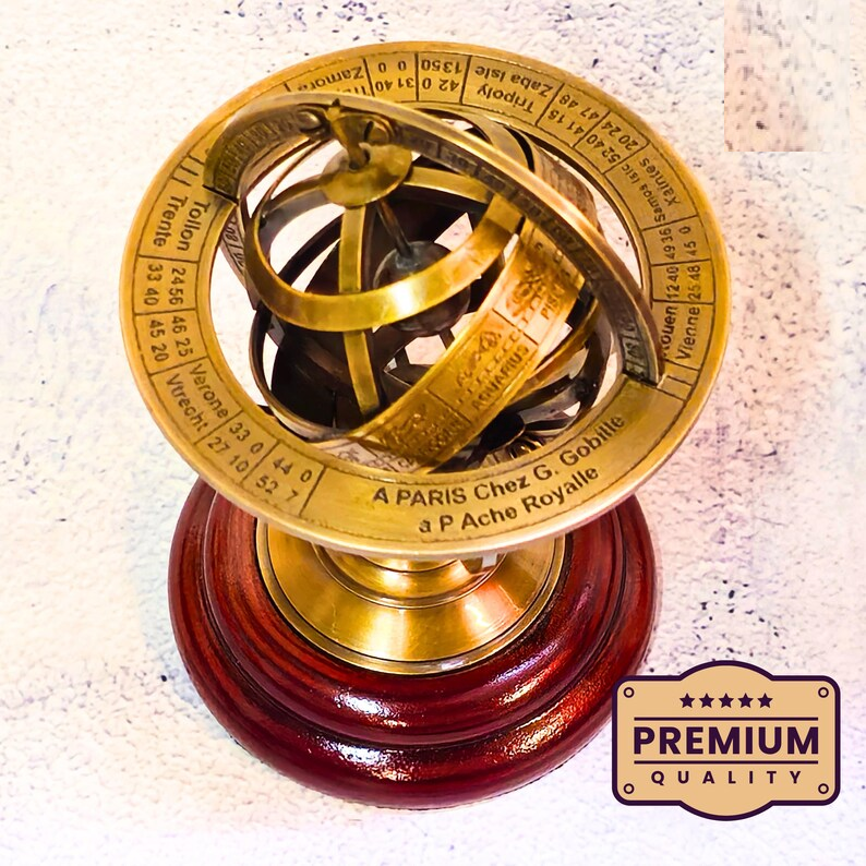 Brass Armillary Sphere Astrology Globe