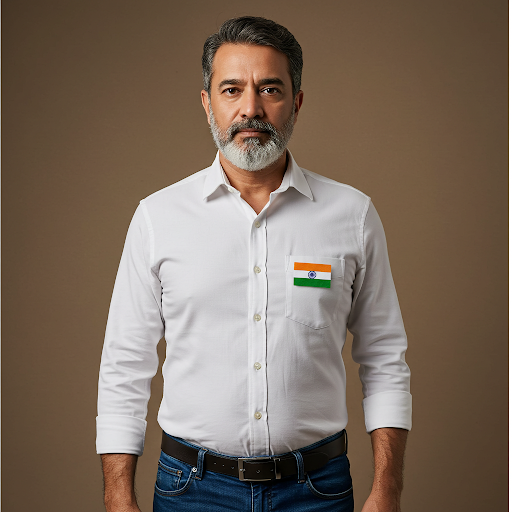 (Pack of Hundred) TRI-COLOUR PLANTABLE Badge- indian Flag Colour MADE OF SEED Paper (indian flag color Printed Plantable BADGE)| Rectangle shape