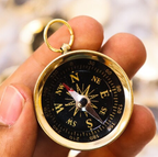 Personalized Brass Compass Wedding Favors  Christian Gifts with Proverbs 36 Card