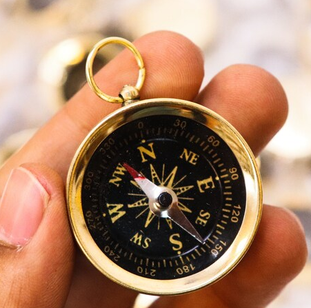 Personalized Brass Compass Wedding Favors  Christian Gifts with Proverbs 36 Card