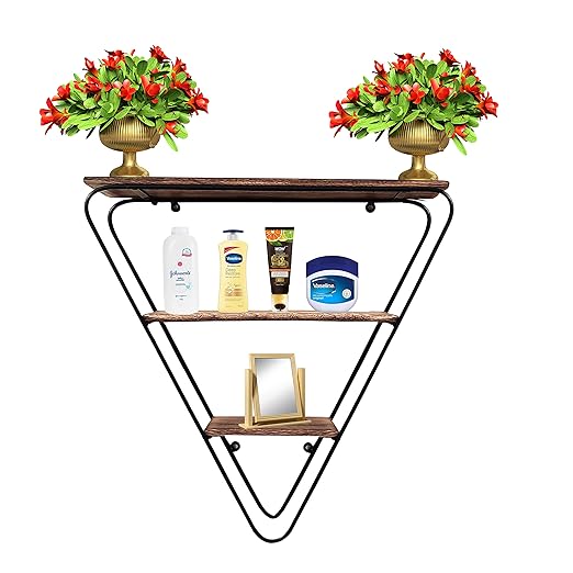 EcoNucleaX Rustic Triangle Wall Shelf