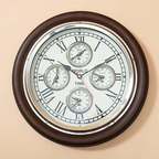 EcoNucleaX World Time Wooden Wall Clock 16"