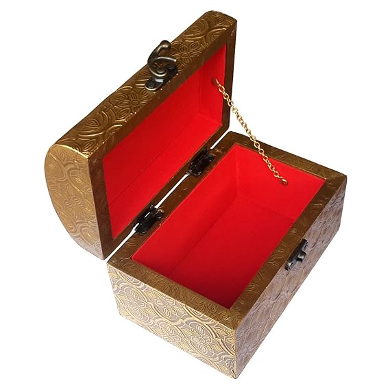 EcoNucleax Elegant Wooden Storage Box – Handcrafted Design for Jewelry, Keepsakes - Versatile and Stylish Organizer for Home or Office – for Any Occasion, Durable and Timeless Dkz6282