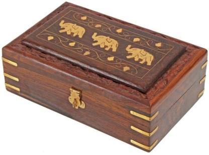 EcoNucleax Elegant Wooden Storage Box – Handcrafted Design for Jewelry, Keepsakes - Versatile and Stylish Organizer for Home or Office – for Any Occasion, Durable and Timeless Dkz762