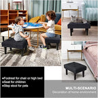 EcoNucleaX Upholstered Wooden Footstool
