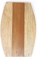 Wooden Chopping Board, Sheesham and Pine Wood, 38x25x2.5 cm, Kitchen Cutting Board with Curved Edges