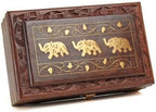 EcoNucleax Elegant Wooden Storage Box – Handcrafted Design for Jewelry, Keepsakes - Versatile and Stylish Organizer for Home or Office – for Any Occasion, Durable and Timeless Dkz762.
