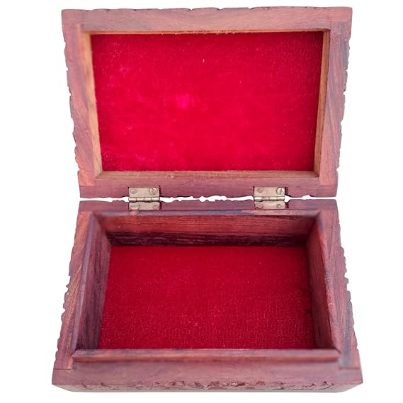 EcoNucleax Elegant Wooden Storage Box – Handcrafted Design for Jewelry, Keepsakes - Versatile and Stylish Organizer for Home or Office – for Any Occasion, Durable and Timeless Dkz6296