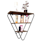 EcoNucleaX Rustic Triangle Wall Shelf