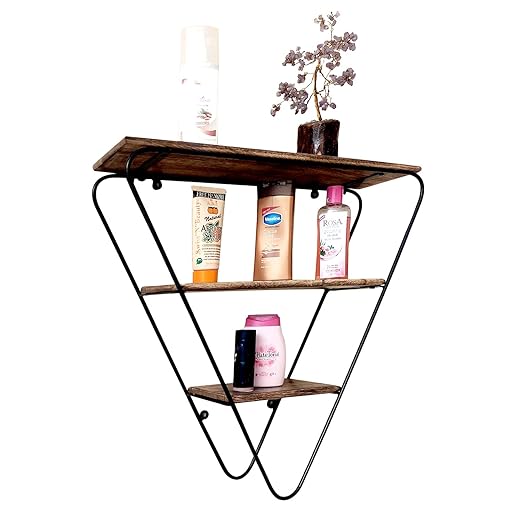 EcoNucleaX Rustic Triangle Wall Shelf
