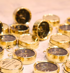 Personalized Brass Compass Wedding Favors  Christian Gifts with Proverbs 36 Card