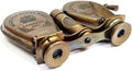 Vintage Royal Navy London 1917 Brass Binoculars, Antique Maritime Collectible, Folding Design