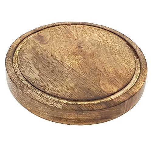 Wooden Chopping Board, Sheesham Wood, 25.4 cm, Kitchen Cutting Board, Brown