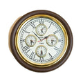 EcoNucleaX World Time Wooden Wall Clock 16"