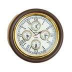 EcoNucleaX World Time Wooden Wall Clock 16"