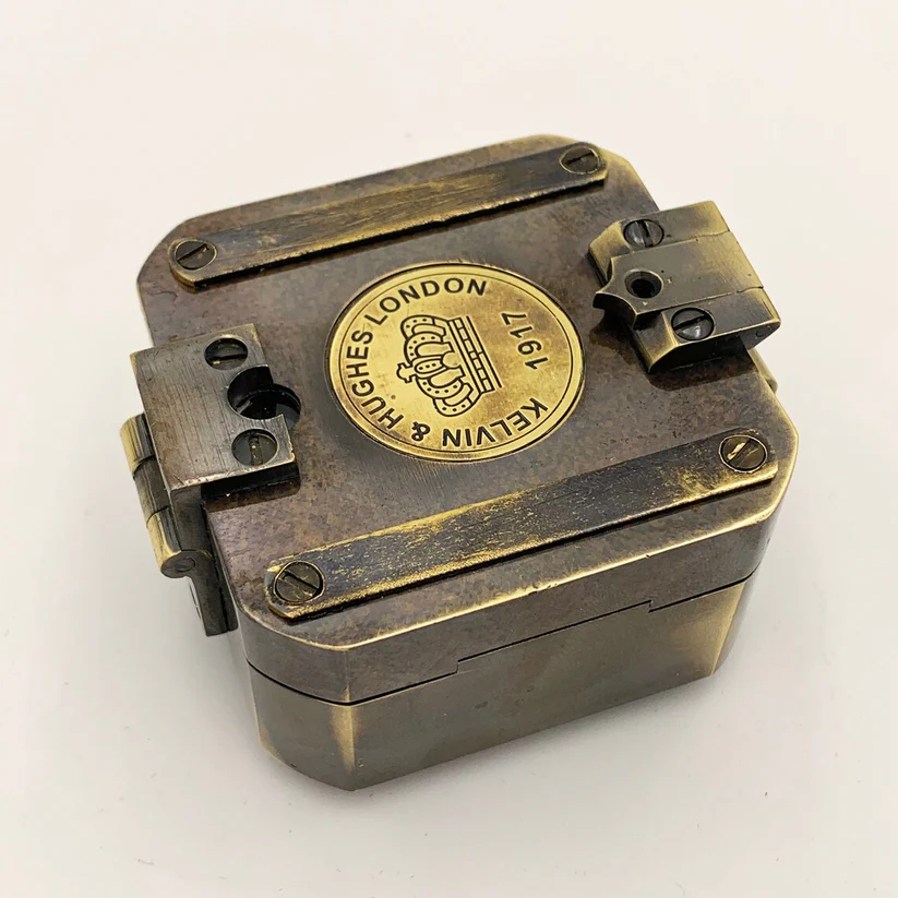 Brass Brunton Pocket Compass | Classic Navigation Tool, Durable Design for Adventurers and Collectors