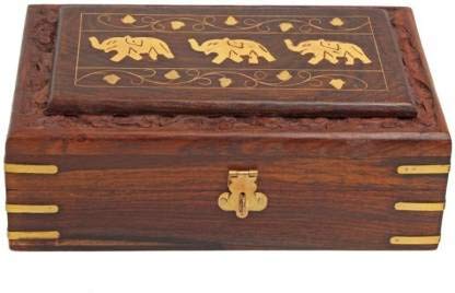 EcoNucleax Elegant Wooden Storage Box – Handcrafted Design for Jewelry, Keepsakes - Versatile and Stylish Organizer for Home or Office – for Any Occasion, Durable and Timeless Dkz762