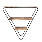 EcoNucleaX Rustic Triangle Wall Shelf
