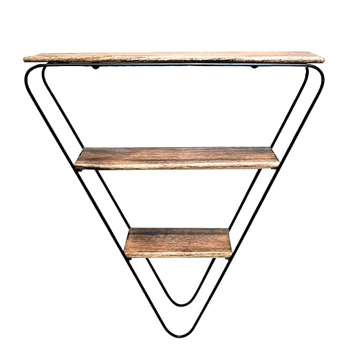 EcoNucleaX Rustic Triangle Wall Shelf