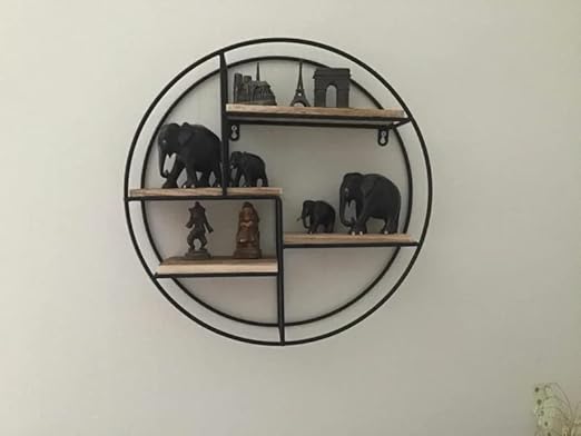 EcoNucleaX 4-Tier Round Wall Shelf