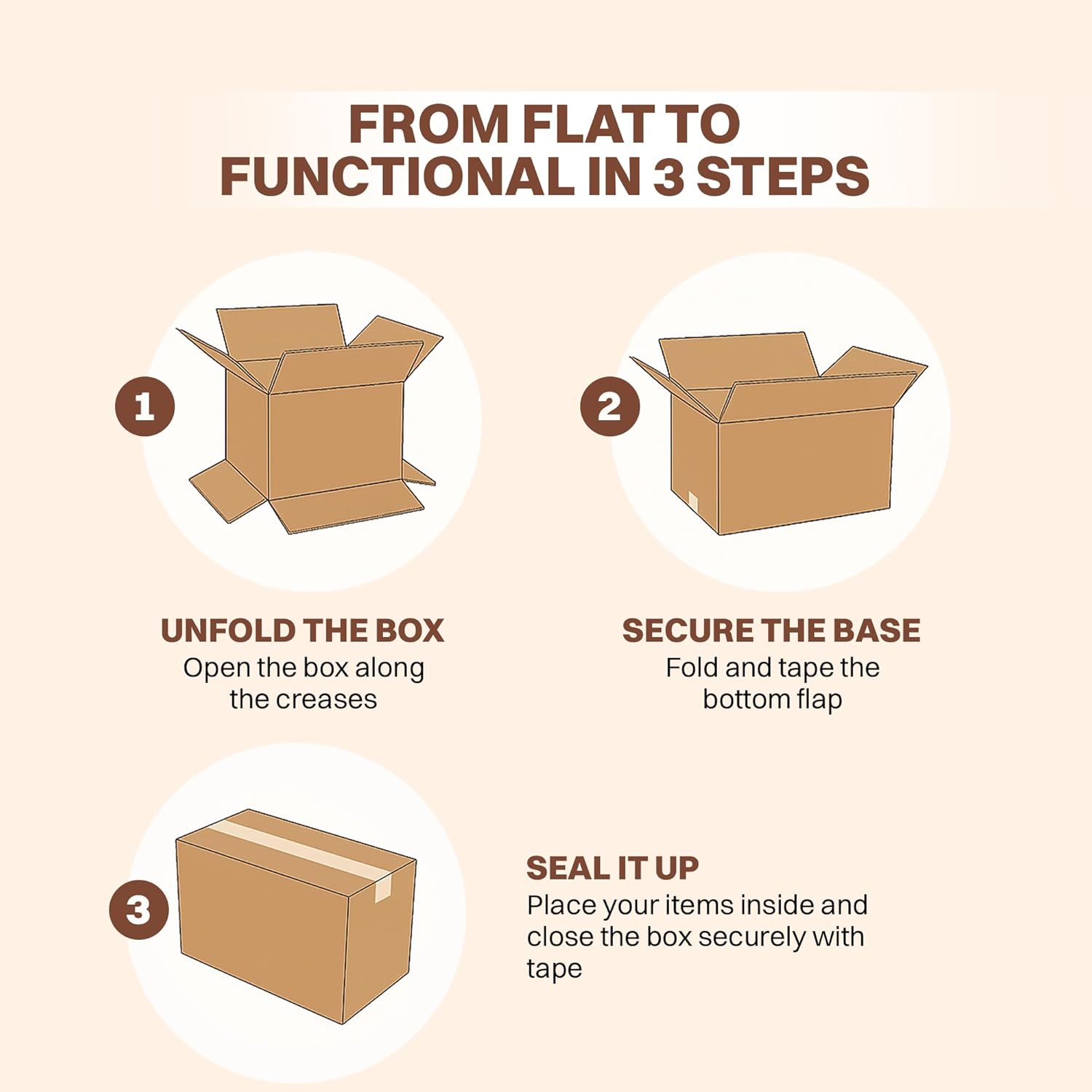 EcoNucleaX 5-Ply Corrugated Cardboard Shipping Boxes, Brown, 27x14x13 Inches, Pack of 10, Recyclable