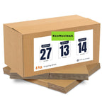 EcoNucleaX 5-Ply Corrugated Cardboard Shipping Boxes, Brown, 27x13x14 Inches, Pack of 4, Recyclable.