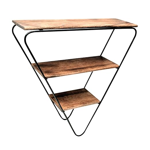 EcoNucleaX Rustic Triangle Wall Shelf
