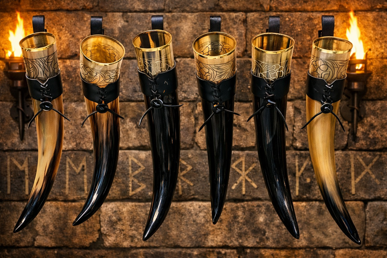 Viking Ox Horn Drinking Tankard, Handcrafted Mead Mug (18-19in)