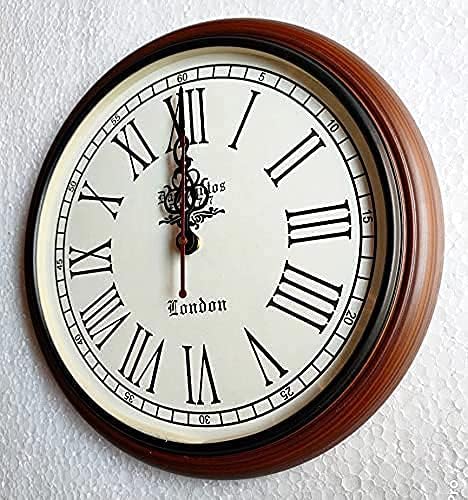 Hidden Camera Wooden Wall Clock