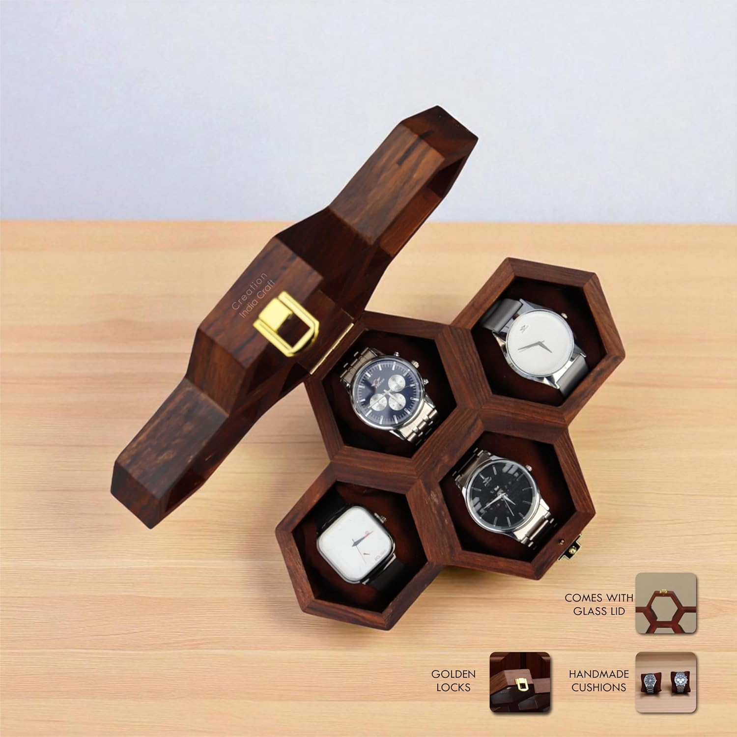 Vintage Wooden Watch Box