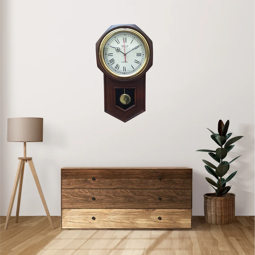 EcoNucleaX Victoria Wooden Wall Clock 20 Inch